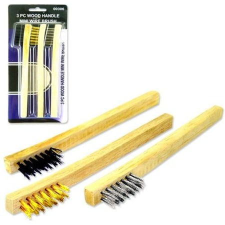 mini wooden handle 3 pc wire brush set walmart mini wooden handle 3 pc wire brush set walmart