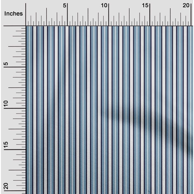 oneOone Polyester Lycra Fabric Shadow Stripe Print Fabric By Yard 56 Inch Wide