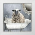 thumbnail image 1 of Sommers, Mindy 26x26 White Modern Wood Framed Museum Art Print Titled - Bathing Sheep, 1 of 4