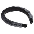 thumbnail image 2 of 1pc Suede Braid Headband for Women Girls Adults Gray Hair Accessory Fashion Band, 2 of 6