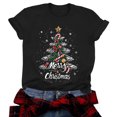 thumbnail image 2 of TOWED22 Womens Funny Christmas Shirts Merry and Bright T-Shirts Christmas Tree Shirts Merry Christmas Graphic Tee Tops,XL, 2 of 6