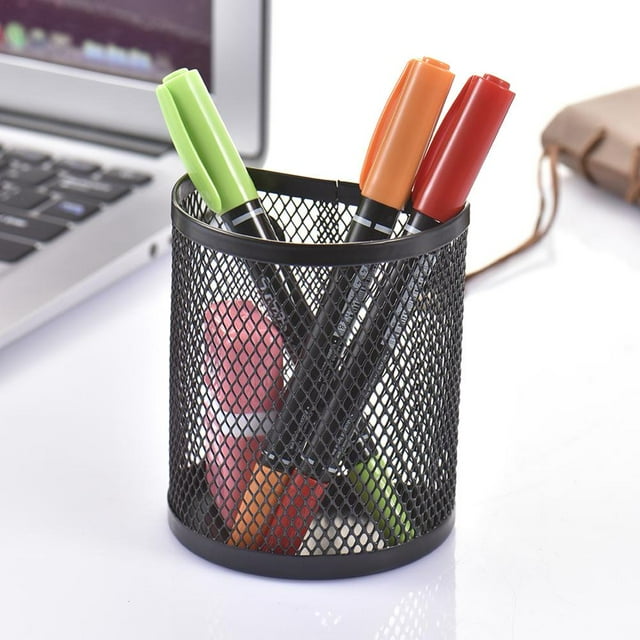 Magnetic Pen Holder for Whiteboard Refrigerator Mesh Storage Magnetic Basket Locker Organizer Accessories