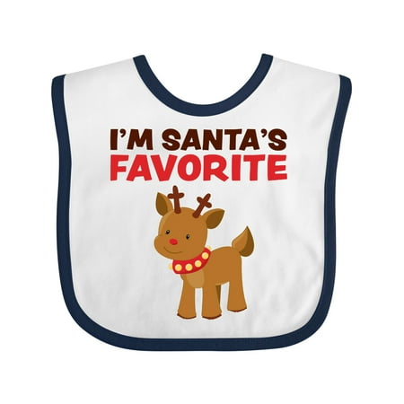 

Inktastic I m Santa s Favorite Reindeer Gift Baby Boy or Baby Girl Bib