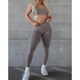 thumbnail image 4 of Mallas con fruncido en la parte de atrás sin costuras para mujer, mallas de contorno amplificadas, mallas de gimnasio de cintura alta, pantalones de Yoga de entrenamiento para mujer, mallas deportivas, 4 of 5