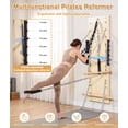 thumbnail image 2 of Vakiorn Wall Mounted Pilates Reformer Machine Maple Wood Springboard with Resistance Springs Fitness Trainer for Home Studio, 2 of 8