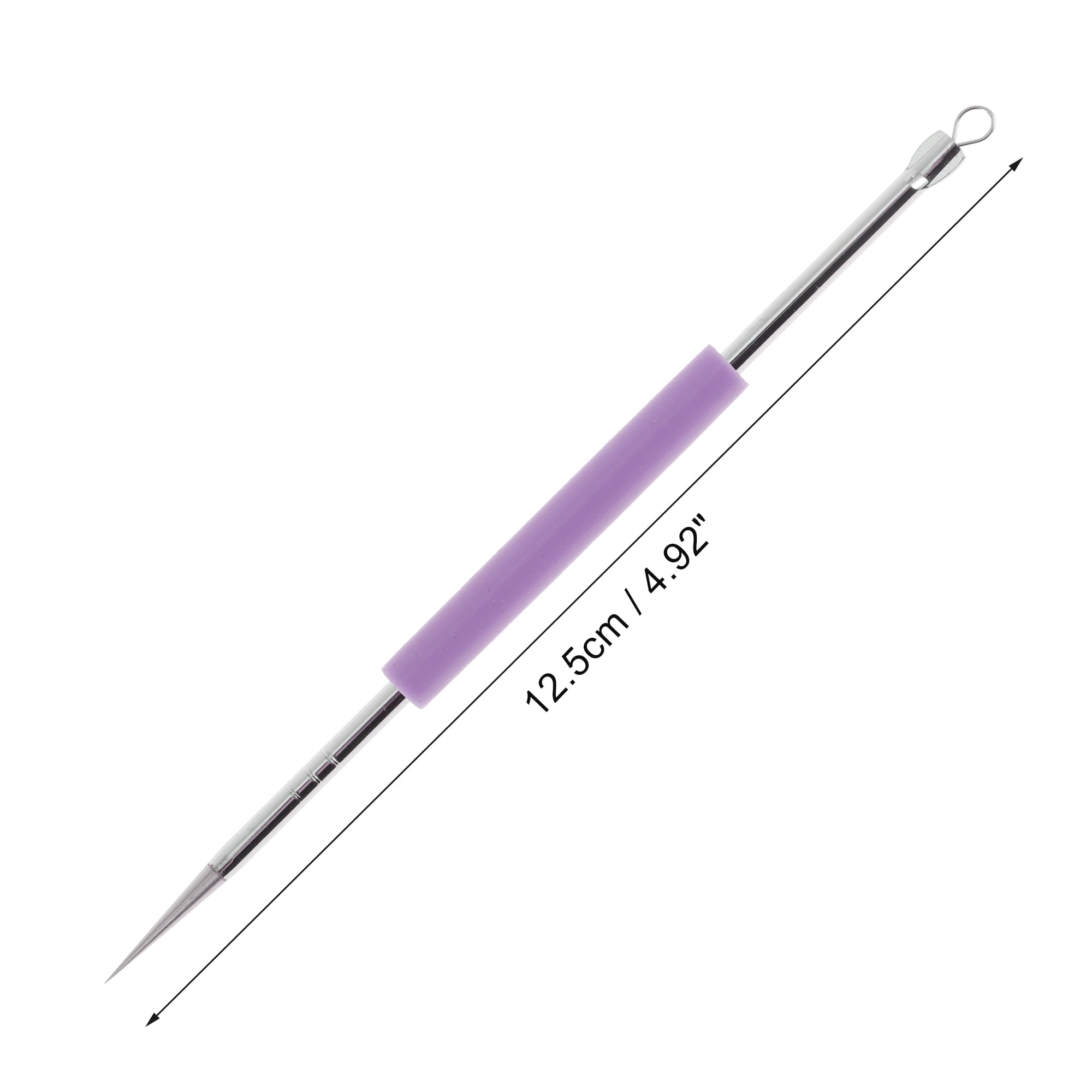 Unique Bargains Professional Durable Pimple Extractor Tool 4.92 Length 1 Pcs Purple