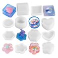 thumbnail image 4 of Durable Box Resin Mold Mould Flower Heart-Shape Cake keychain Gift Box DIY Molds Heart, 4 of 8
