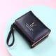 thumbnail image 3 of Nueva cartera corta de moda para mujer, monedero para mujer, tarjetero, cartera pequeña para mujer, cerrojo para mujer, púrpura JAMW Sencillez, 3 of 5