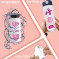 thumbnail image 2 of Paquete de 100 pegatinas preppy rosas, pegatinas estéticas para botellas de agua, pegatinas de sonrisa, pegatinas de vinilo impermeables para portátiles, parachoques y botellas de agua., 2 of 5