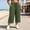 J155Green, variant on Zormilly Capri Pants for Women, Loose Lightweight Plus Size Pants with Pockets, Split Hem Black Cropped Pants Vacation, XL-5XL