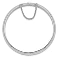 thumbnail image 2 of Sterling Silver Bracelet Bangle Women's 9.5 mm in D/C Fancy Hinged, 2 of 4