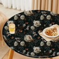 thumbnail image 2 of shiyou-Fitted Round Table Cover, Waterproof Polyester Elastic Tablecloth, Washable Table Protector for Picnic, Camping, Indoor and Outdoor 36"-44", 2 of 4