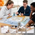 thumbnail image 3 of Cztulip Blue Coastal Starfish Mahjong Mat,Summer Beach Game Pad,Nautical Ocean Starfish Shell Carol Anti-Slip Table Cover Tablecloth Mahjong Mat for Poker Board Card Tile Game Domino,31.5x31.5In, 3 of 7