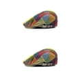 thumbnail image 2 of Guardurnaity Hombres Color Cap Sombrero Boina Sombrero Ajustable Flat Top Boina Gorra Amarillo 2piezas Guardurnaity CBP076264, 2 of 6