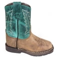 thumbnail image 1 of Bota vaquera marrón / turquesa Autry para niños pequeños con cremallera lateral - Talla EE. UU.: 6 Smoky Mountain Boots 3056T-6R, 1 of 1