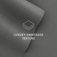 thumbnail image 6 of Noble Linens 4 Piece Gray Chevron Embossed Bed Sheet Set, Queen, 6 of 11