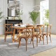 thumbnail image 2 of 2 Pk. HERCULES Series Pecan Cross Back Chair, 2 of 9