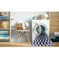 thumbnail image 2 of Ahgly Company Machine Washable Indoor Round Transitional Night Blue Area Rugs, 8' Round, 2 of 7