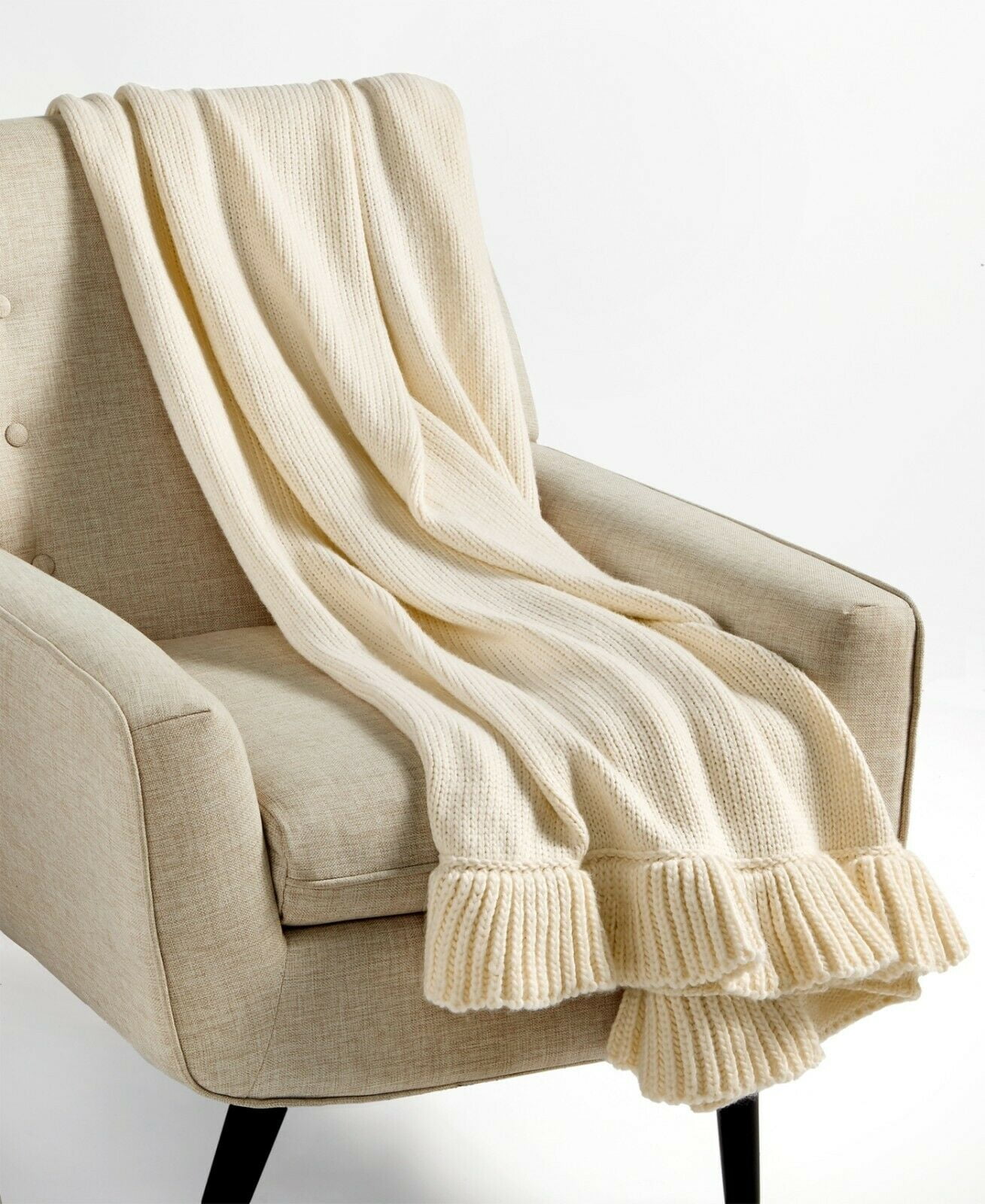Whim by Martha Stewart Collection 50' x 60' Ruffle Throw