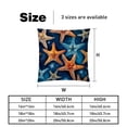 thumbnail image 5 of Starfish Velvet Bed Pillow Set with Unique Patterns in Sizes 16x16, 18x18, and 20x20 Inches - Includes 2 Chair Pillow Covers,Bed Pillow for Any Occasion, 5 of 6