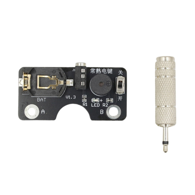 Efficient CW Morse Code Learning Tool Morse Key Trainer with Integrated LED and Sound for Rhythm Mastery Morse Tool,1 * Practice Board 1 * Adapter,Black & White