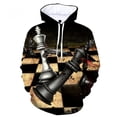 thumbnail image 3 of Sudadera con capucha con estampado 3D de ajedrez de moda para hombre, sudadera informal de manga larga con capucha, jerséis geniales de calle de gran tamaño, ropa para mujer, 3 of 5