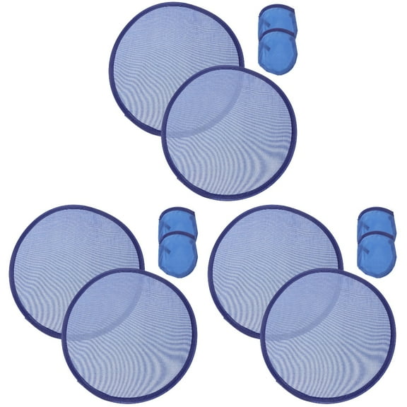 6 pcs  Foldable Fan Summer Handheld Fan Round Folding Fan Blank Hand Fan Portable Fans