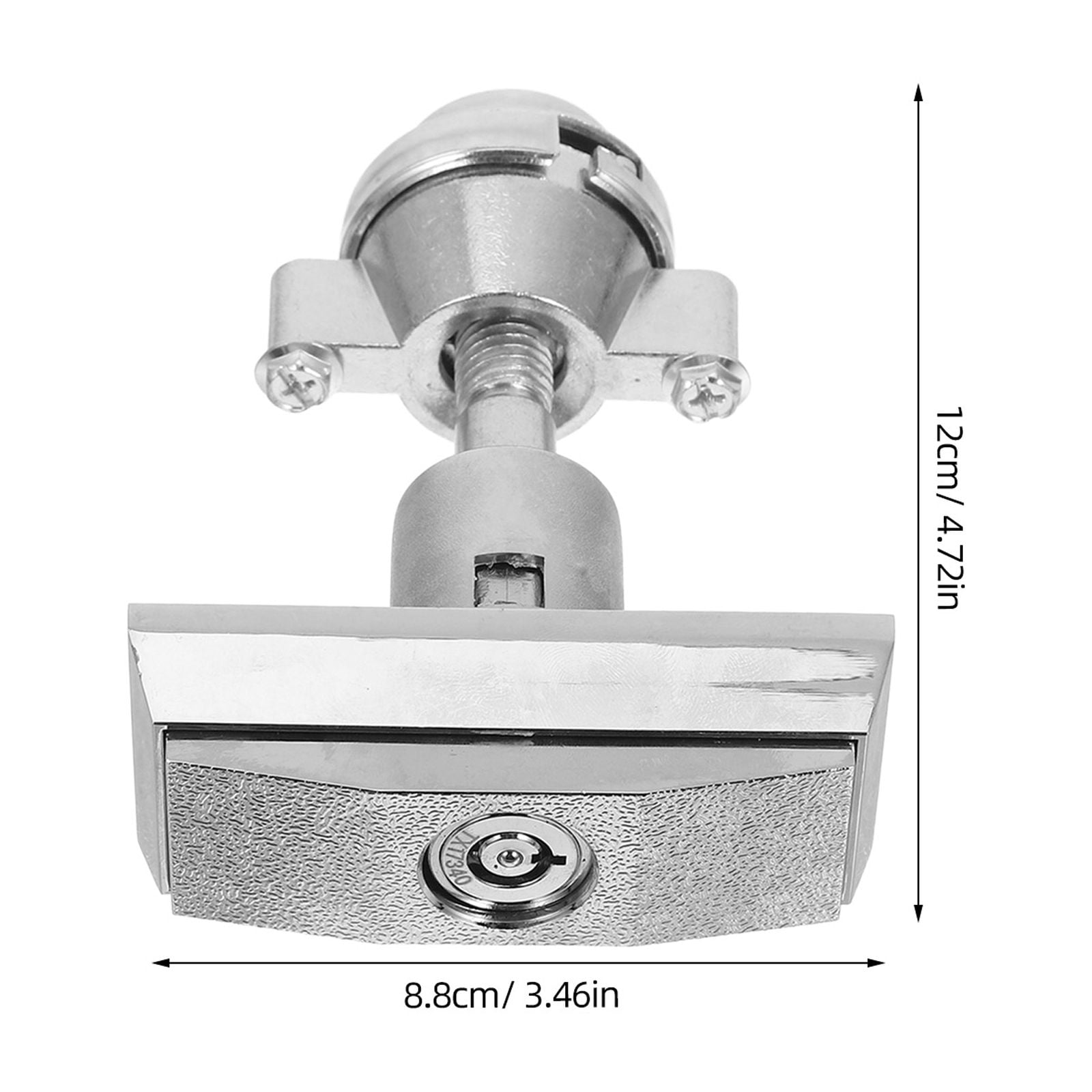 UPKOCH Vending Machine 1 Set Silver Iron T-Handle for Machine Key Set 4.72X3.46X1.45in