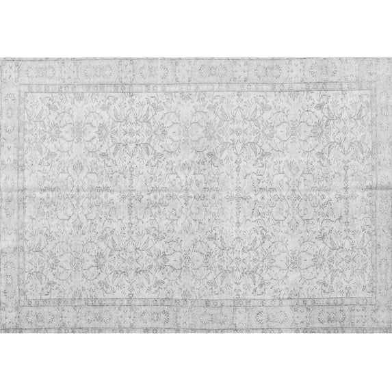 Ahgly Company Indoor Rectangle Persian Gray Traditional Area Rugs, 7' x 9'