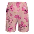 thumbnail image 6 of Kll Girl Butterfly Men'S Casual Summer Beach Shorts Hawaiian Shorts With Pockets-Medium, 6 of 9