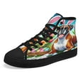 thumbnail image 7 of Boxer Dog Easter Day High Top Canvas Shoes Sneakers Black Size 7, 7 of 7