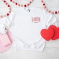 thumbnail image 2 of Embroidered Varsity Love Vibes | Sweatshirt, 2 of 3