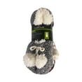 thumbnail image 2 of Cuddl Duds Women's Soft Plushfill Sherpa Lined Slipper Sock, 2 Pack, Size 4-10 (Plaid Black Tweed), 2 of 3