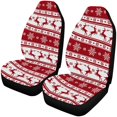 thumbnail image 1 of ABPHQTO Juego de 2 fundas para asientos de coche, ciervos navideños, copos de nieve, protectores universales para asientos delanteros de coche, aptos para coche, SUV, sedán, camión, 1 of 3