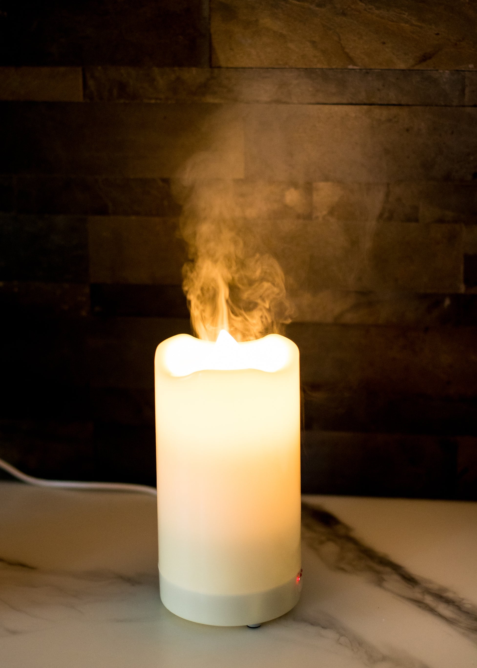 Flameless Essential Oil Diffuser Pillar Candle