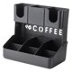 thumbnail image 4 of Organizador de barra de café, estante de almacenamiento, resistente, multifuncional, negro, accesorios para hotel, oficina, fiestas, montaje en pared, con portavasos, 4 of 8