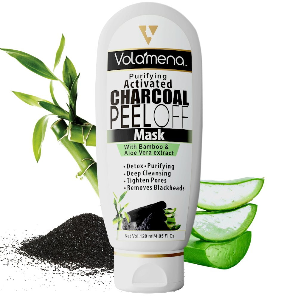 Volamena Purifying Activated Charcoal Peel Off Mask with Bamboo and