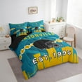 thumbnail image 3 of Manfei Jacksonville Bedding Sets Twin Size,Rugby Sports Comforter Sets with Sheets,American Ball Sport Bed in a Bag Twin Size,Breathable Room Decorative Reversible,7-Piece, 3 of 7