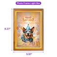 thumbnail image 5 of Watercolor Australian Cattle Dog Happy Birthday Celebration Balloons Gift Party Acrylic Plaque with Wood Photo Frame Box Heeler Lover Gifts Light Box - 00028, 5 of 5