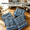 Blue-ethnic style, variant on Oaskys 6pc Chair Cushion Set – Plush Seat Cushions for Dining Chairs, Soft Pads with Adjustable Tie Straps for Living Room & Office
