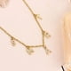 thumbnail image 3 of Collar con colgante de nombre personalizado, Color dorado y plateado, Alpahbet, regalo de cumpleaños, Valentiens, inicial europea, joyería elegante, 3 of 3