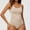 Beige, variant on Plus Size Women's Shapewear Bodysuit Waist Trainer Seamless Round Neck Body Shaper Butt Lifter Body Suit