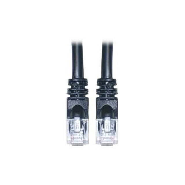 CableWholesale.com - Câble Patch - RJ-45 (m) à RJ-45 (m) - 1 Pieds - UTP - CAT 5e - Moulé, Échappé - Noir