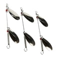 thumbnail image 3 of Lucky Strike Baitworks #2 Nickel Double Spinner - 3-pack - Fishing Spinner, 3 of 5