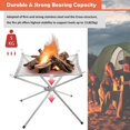 thumbnail image 2 of Portable Fire Pit For Camping, Outdoor Firepit Fireplace With Heat Res, 2 of 4