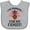 AC-Heather Grey, variant on Inktastic Thanksgiving Girl Turkey Thankful for Family Girls Baby Bib