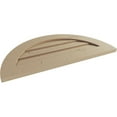 thumbnail image 5 of Ekena Millwork 24"W x 12"H Timberthane Knotty Pine Half Round Faux Wood Non-Functional Gable Vent, Primed Tan, 5 of 5