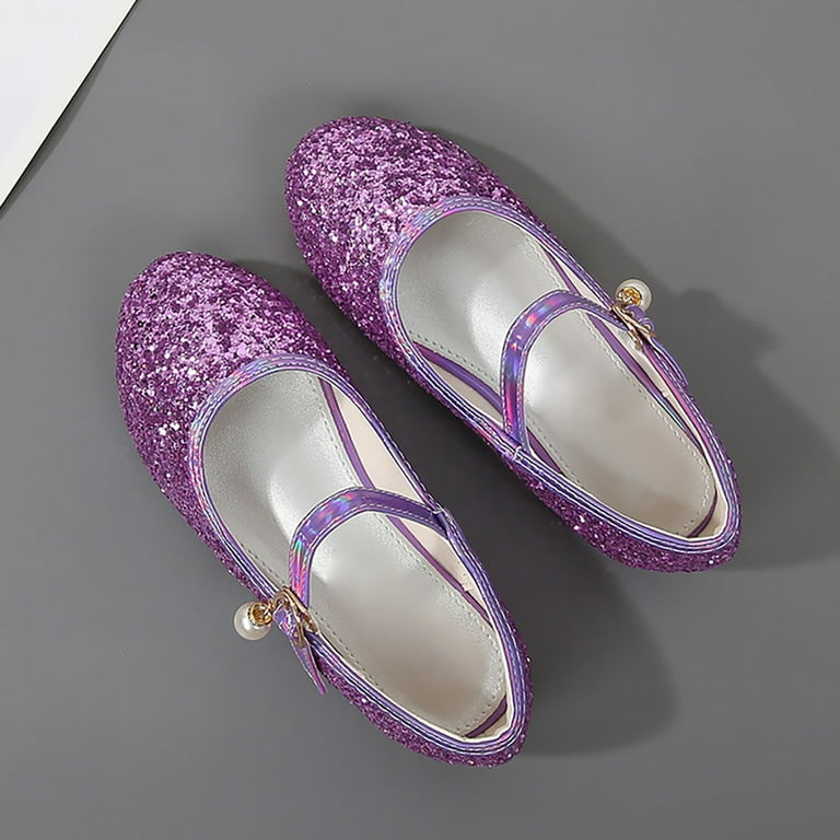 RIJOPUTY Gold Dress Shoes Gold for Girls Baby Girl Mary Jane Shoes Kids  Slip on Sandals Toddler Sandals Size 10 Brown Sandals Girl Toddler Tap Shoes,  Purple 12-12.5 Years - Walmart.com