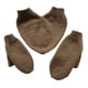 thumbnail image 1 of Guantes de punto para hombre y mujer con puños elásticos, cálidos y de invierno. Marrón, 1 of 9