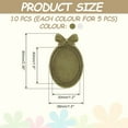 thumbnail image 2 of Uxcell 10 Pcs Cabochon Brooch, 40x30mm Alloy Findings Trays Oval Pins, Vintage Setting Brooch Pins for Diy Jewelry Making Pendants Photo Craft, Bow Style, Silver/Bronze, 2 of 6